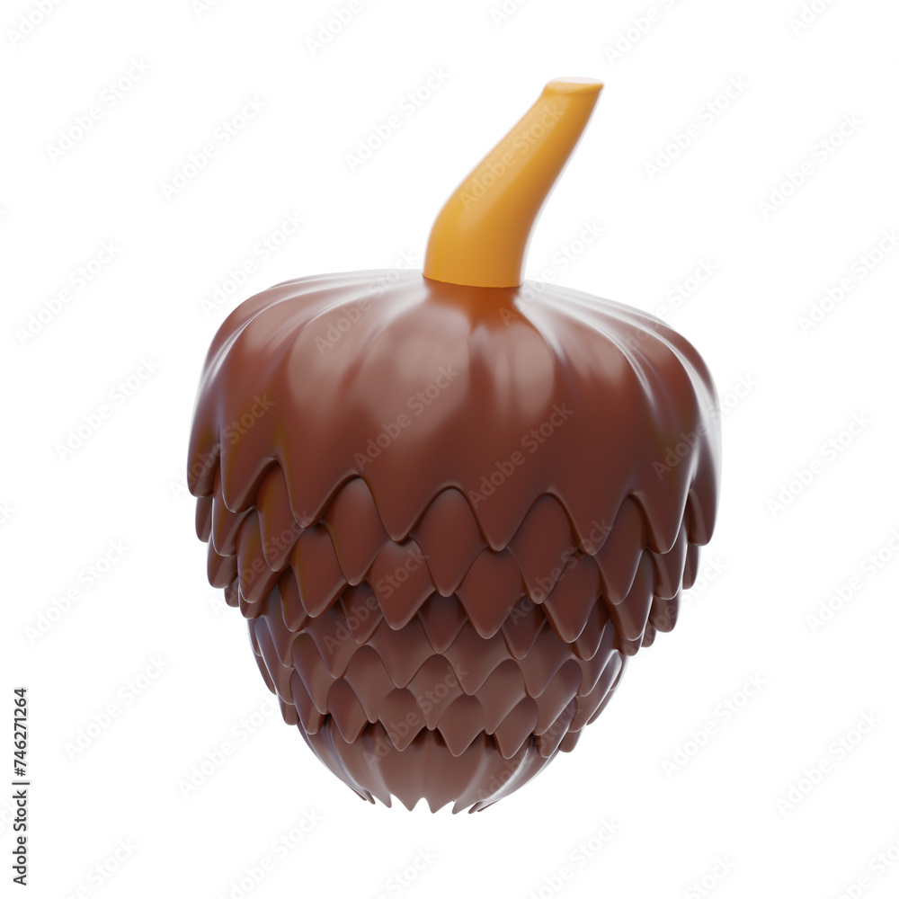 Aufkleber 3d cone model geometric symbol of simplicity and stability. 3d illustration, 3d element, 3d renderin