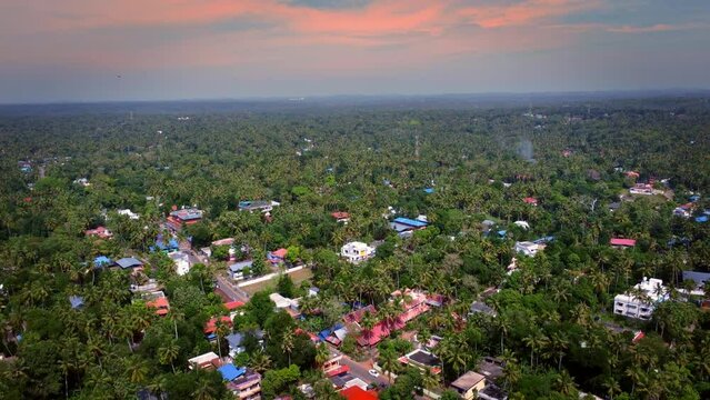 Aerial view of Coorg is one of those destinations that tourists visit throughout the year. Egale view of coorg.