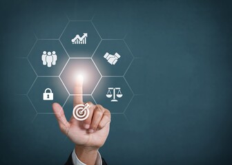 Corporate regulations concept. Corporate Business ethics.