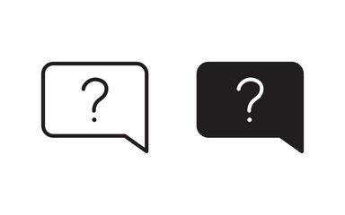 Question icon set vector for web, ui, and mobile apps