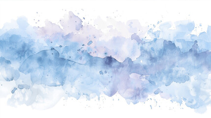 Fototapeta premium Abstract white and blue watercolor background 