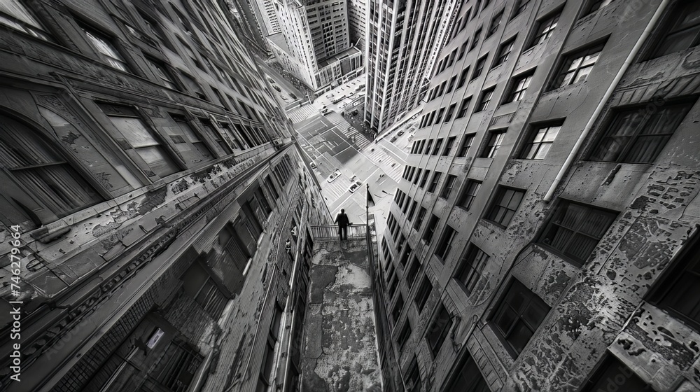Poster perspective change techniques: using different viewpoints or perspectives to make the photograph mor