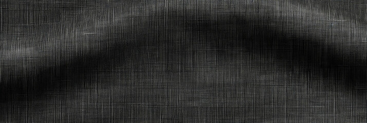 texture black linen on dark background, Natural silk linen fabric texture texture background. black canvas