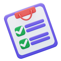 3D Customer Survey Insightful Feedback. 3d illustration, 3d element, 3d rendering. 3d visualization isolated on a transparent background