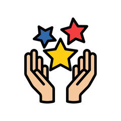 Holding Star Filled Style