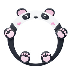 3D Panda Shape Animal Frame © Unerispace