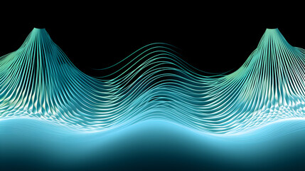 Visual Representation of a Regular 600 Hertz Wave Pattern - The Invisible Energy Made Visible - obrazy, fototapety, plakaty