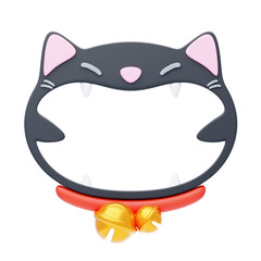 3D Cat Shape Animal Frame