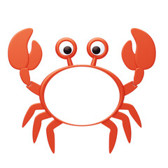 3D Crab Shape Animal Frame