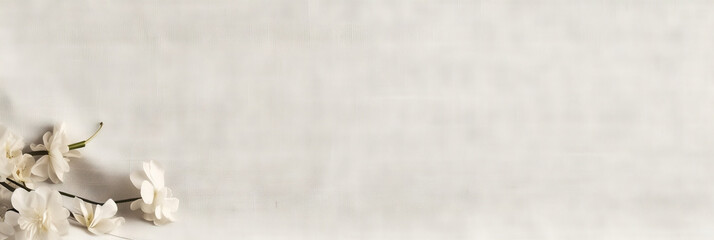 texture white linen on a plain white background, Natural linen fabric texture texture background. white canvas
 - obrazy, fototapety, plakaty