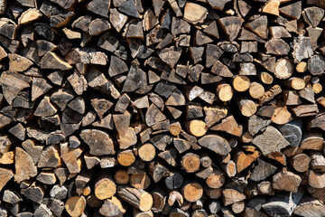 The stacked firewoods