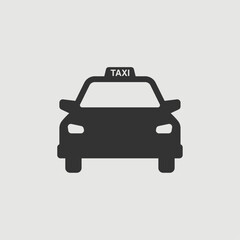 Vector Simple Isolated Taxi Icon