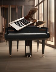 grand piano and music instrument