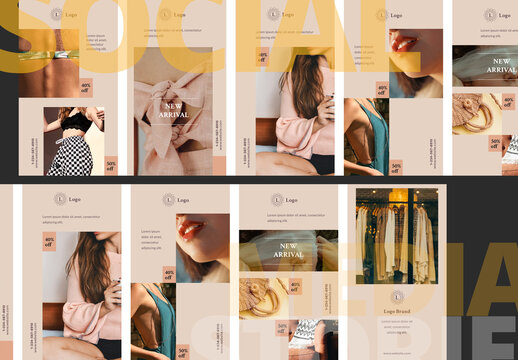 Minimalist Fashion Social Media Stories Template