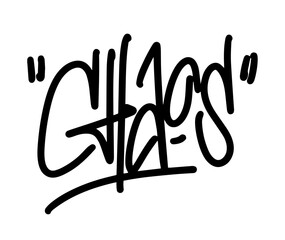 Chaos graffiti element