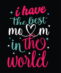 Mother typrography tshirt desingn 