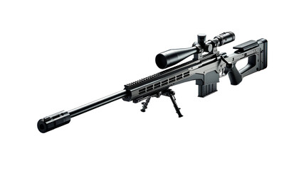 Sniper rifle. Isolated weapon