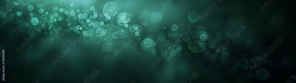 Poster : a minimalistic and evocative image featuring a dark, blurry background with a subtle green abstrac