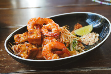 Shrimps Pad Thai, Thai Food