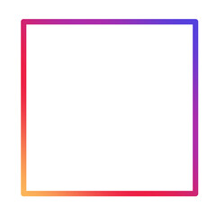 square line instagram frame rectangle shape design template