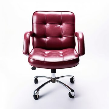 Office chair maroon
