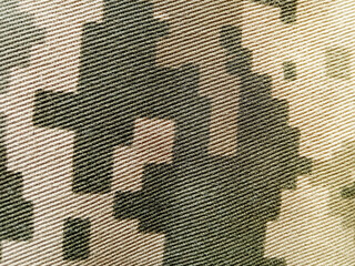 Background space, pixelated fabric design for Ukrainian army uniform