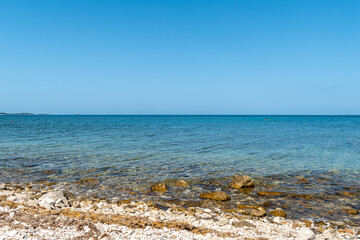 Fototapeta na wymiar Beautiful sea in Croatia. This photo is taken in July, 2023