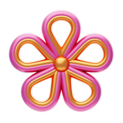 3D Flower Shapes Have A Curved Shape