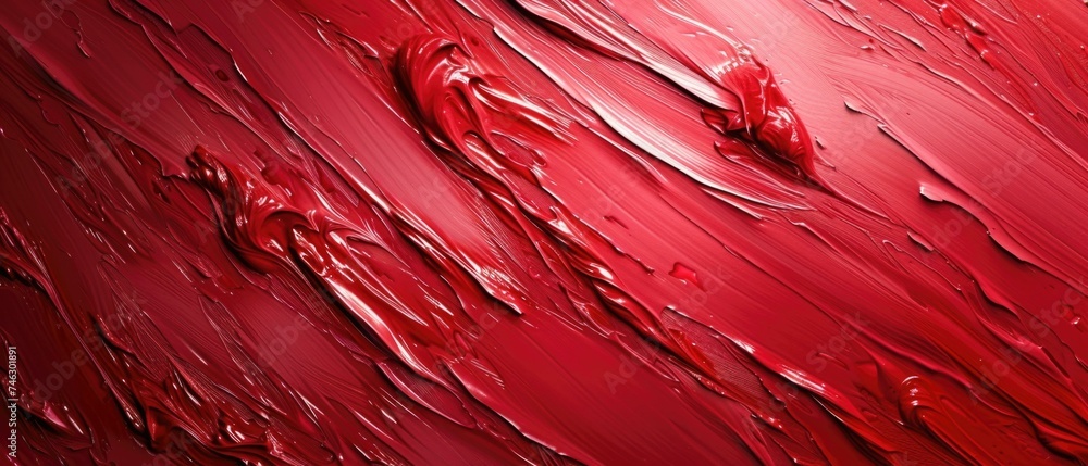 Poster abstract red paint texture background. generative ai.
