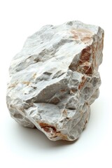 A large rock on a white background. Generative AI.