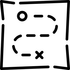 Travel Route Icon
