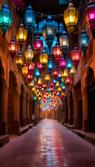 Lanterns in the streets
