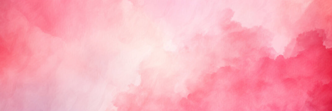 pink watercolor background, pink gradient color background, banner design..Soft pastel pink watercolour canvas © Planetz