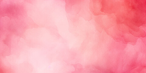 Fototapeta premium pink watercolor background, pink gradient color background, banner design..Soft pastel pink watercolour canvas