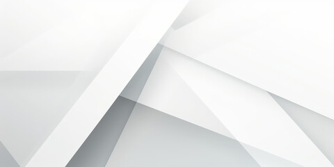 white abstract background in the shape of a triangle, white minimalist abstract geometric background, banner