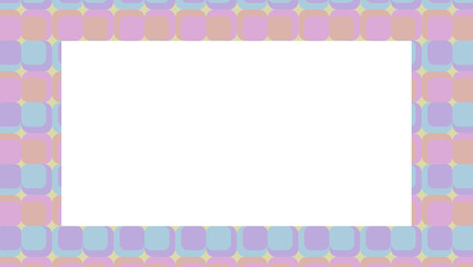 Pink Floral Frame for Photo Invitations with Vintage Lace Pattern