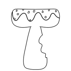 Alphabet chocolate sweet so cute line