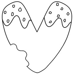 Alphabet chocolate sweet so cute line