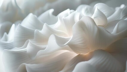 Texture of ruffled fabric layers evoking a sense of movement and energy.