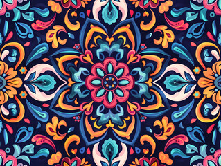 art pattern seamless design for background, wallpaper, flower, fabric, carpet, mandalas, clothing, wrapping, sarong, tablecloth, shape, geometric pattern, ethnic pattern, traditional. illustration