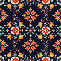 art pattern seamless design for background, wallpaper, flower, fabric, carpet, mandalas, clothing, wrapping, sarong, tablecloth, shape, geometric pattern, ethnic pattern, traditional. illustration