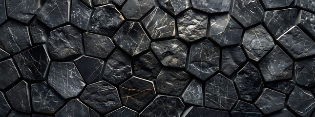 black stone pattern - obrazy, fototapety, plakaty