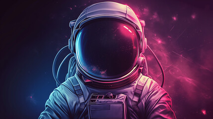 Astronaut in outerspace, Generative AI