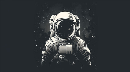 Astronaut in outerspace, Generative AI