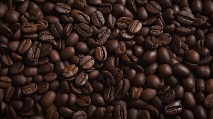Fototapeta premium Roasted coffee beans background