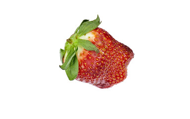 fresh strawberry isolated on white background