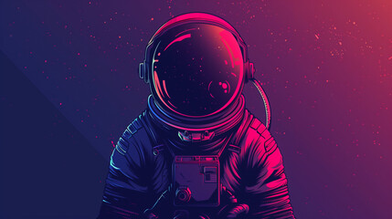 Astronaut in outerspace, Generative AI