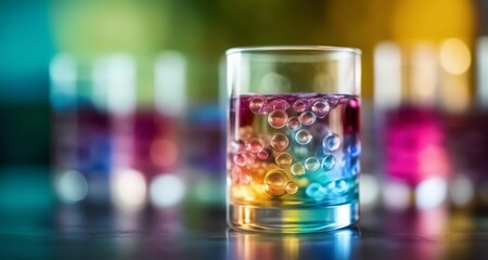 Bubbling cocktail in a glass, perfect for a party or celebration