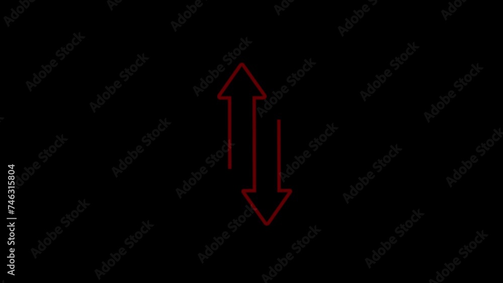 Aufkleber animated zoom out white line ui icon. minimize digital window. seamless loop 4k video with alpha cha