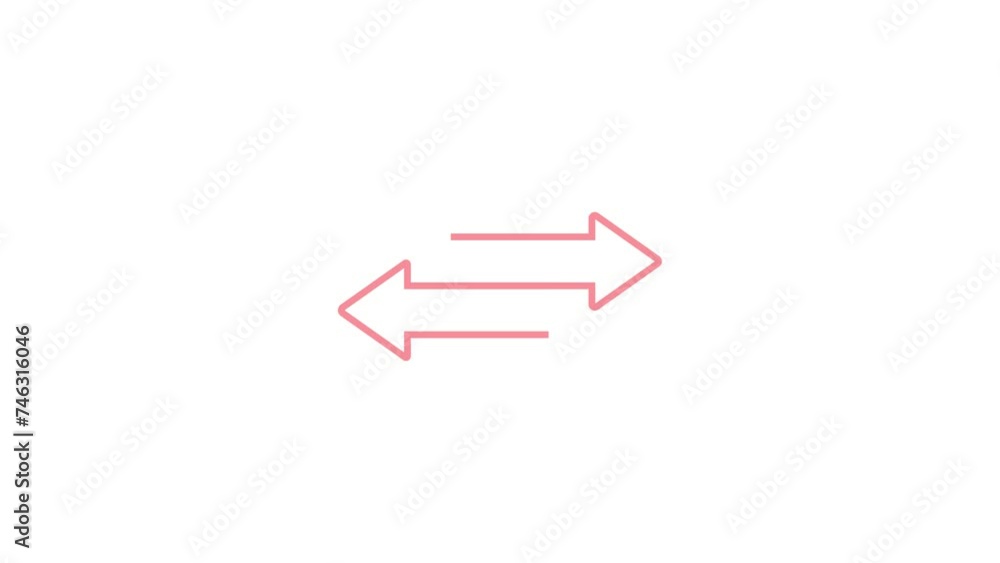 Aufkleber animated zoom out white line ui icon. minimize digital window. seamless loop 4k video with alpha cha